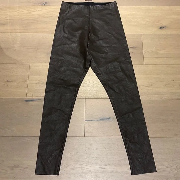 Commando Control Espresso Faux Leather Leggings NWT - Picture 7 of 10
